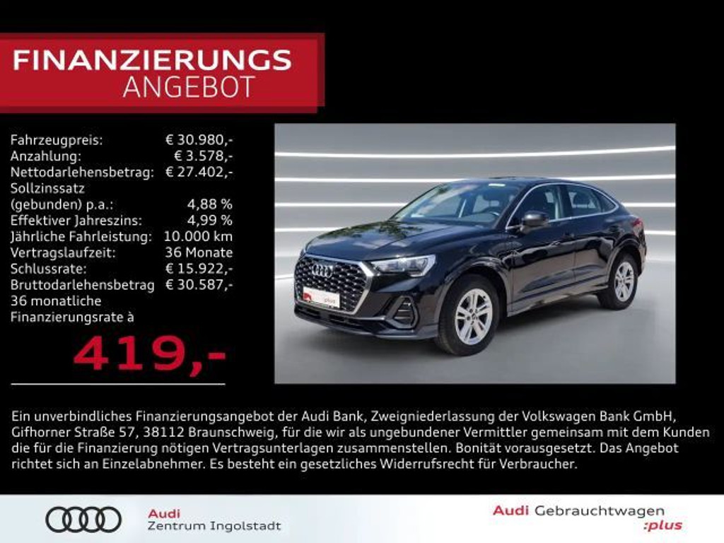 Audi Q3 Sportback S-Tronic Hybride 45 TFSI