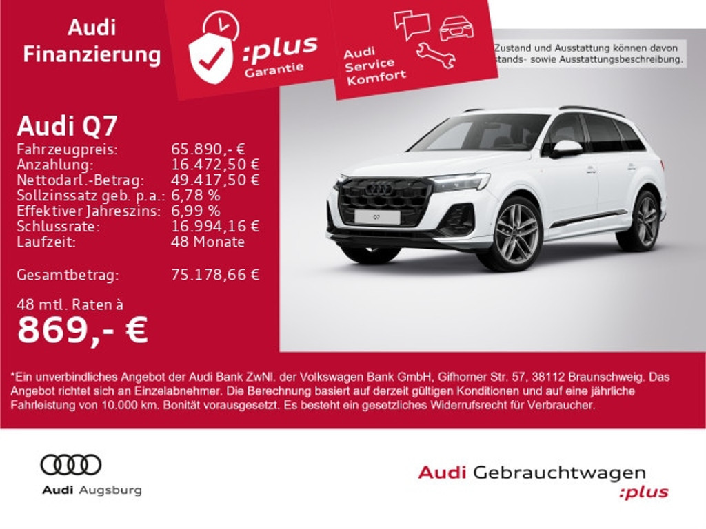 Audi Q7 Quattro S-Line 45 TDI