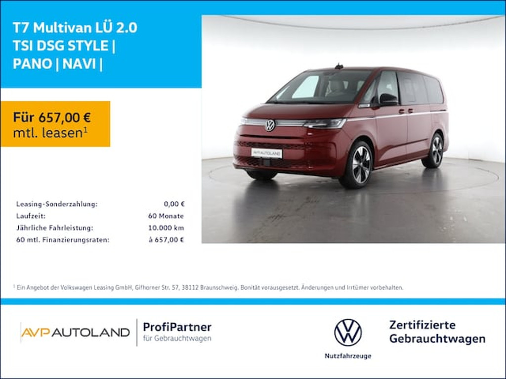 Volkswagen Multivan DSG 2.0 TSI T7