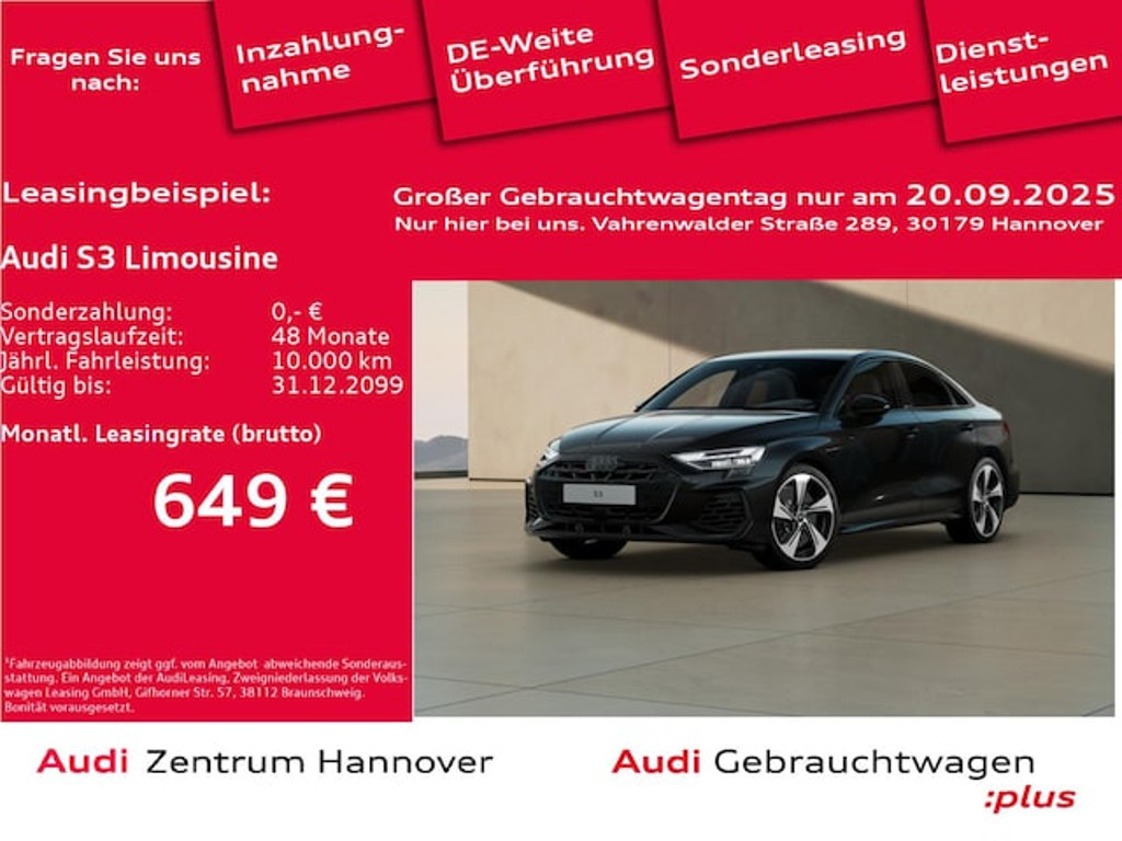 Audi S3 Sedan Quattro S-Tronic