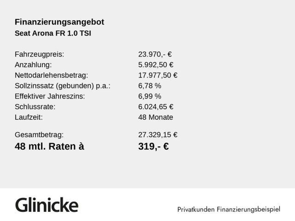Seat Arona FR-lijn 1.0 TSI