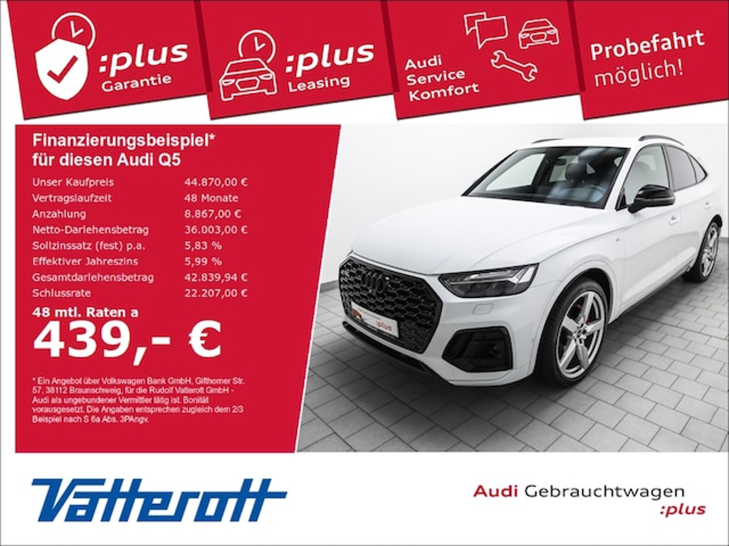 Audi Q5 Sportback Quattro S-Tronic Hybride 55 TFSI