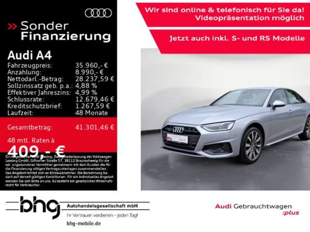 Audi A4 Sedan Quattro S-Tronic 40 TDI
