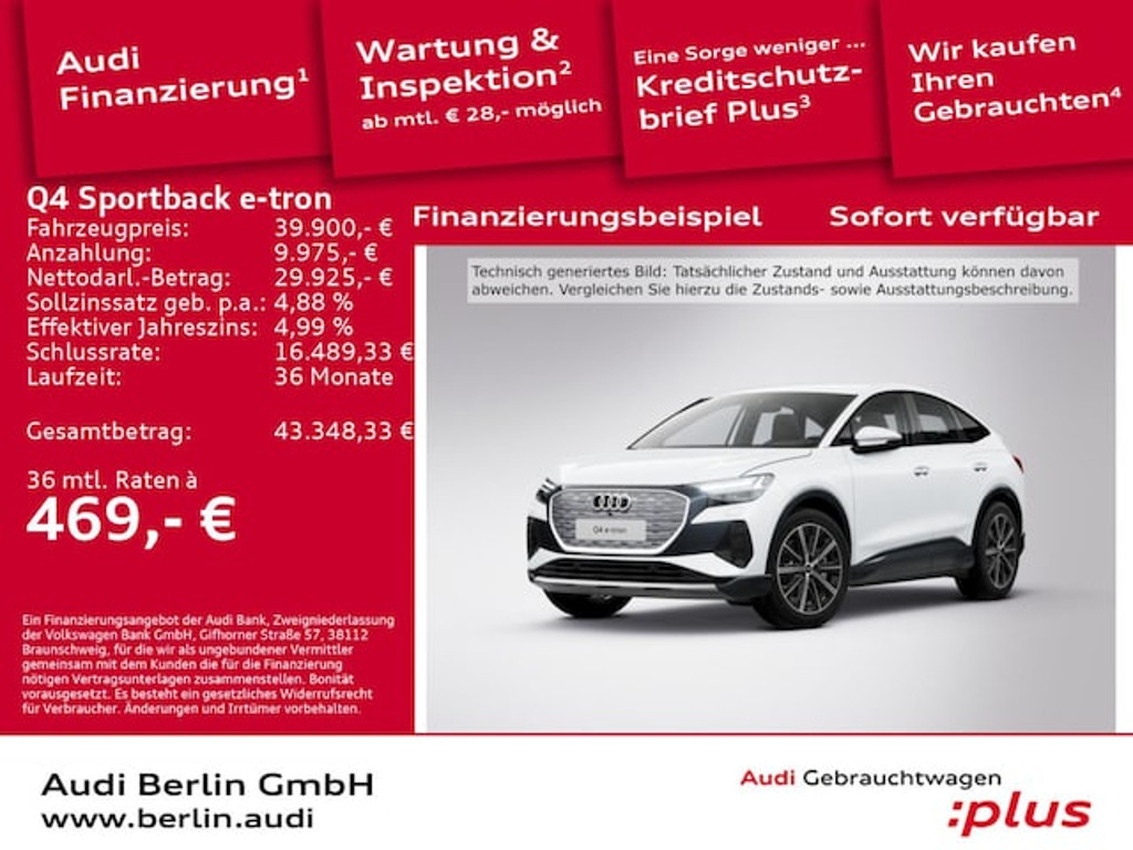 Audi Q4 e-tron Sportback Quattro 50