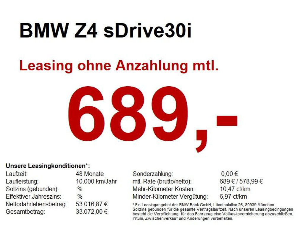 BMW Z4 Roadster sDrive30i