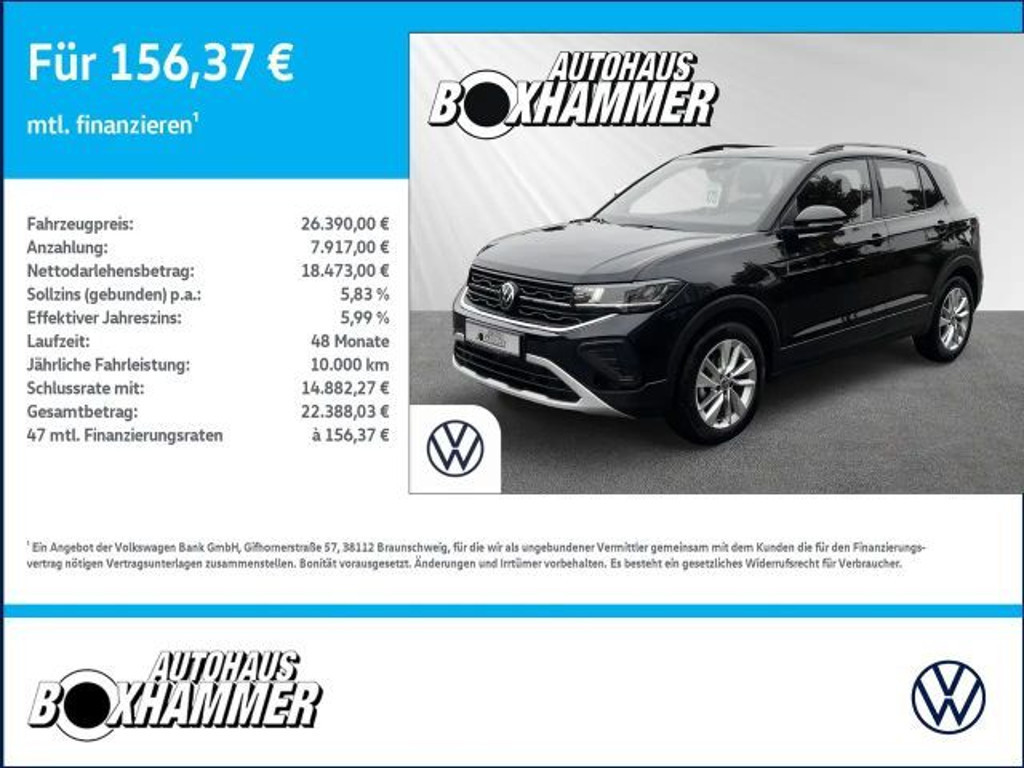 Volkswagen T-Cross DSG Life 1.0 TSI