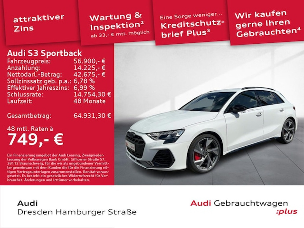 Audi S3 Sportback Quattro S-Tronic