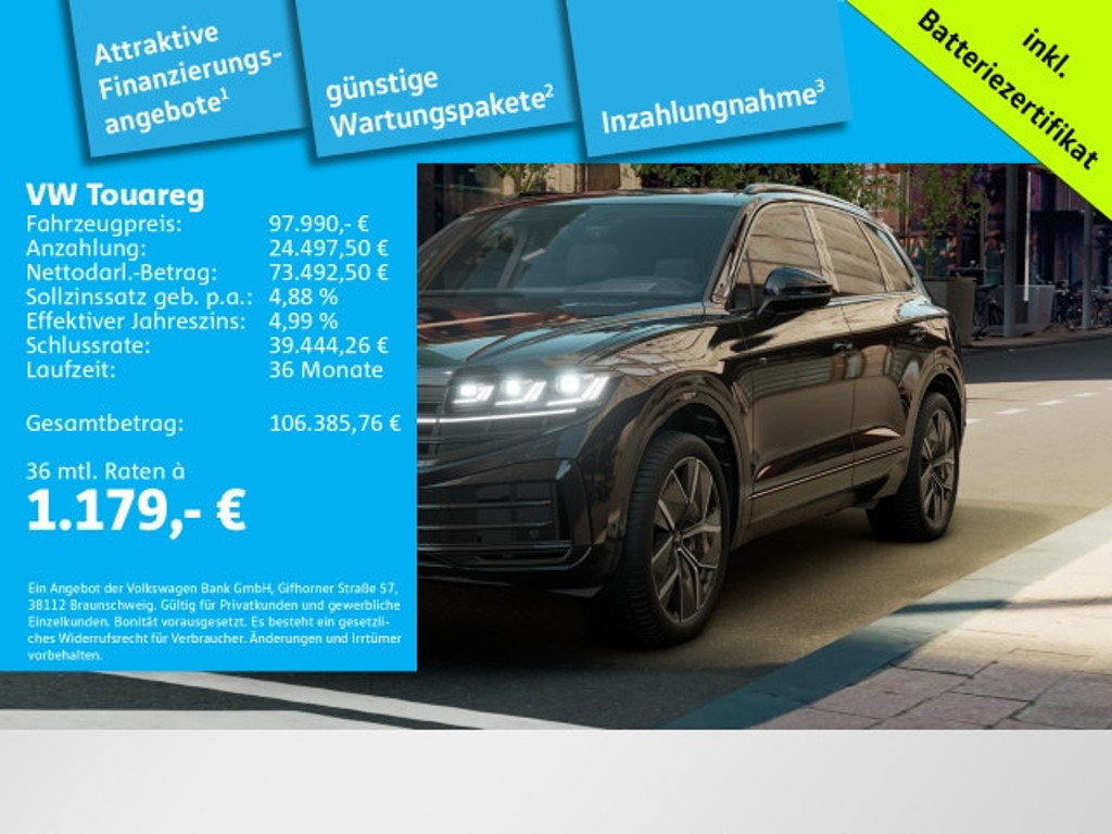 Volkswagen Touareg eHybrid IQ.Drive