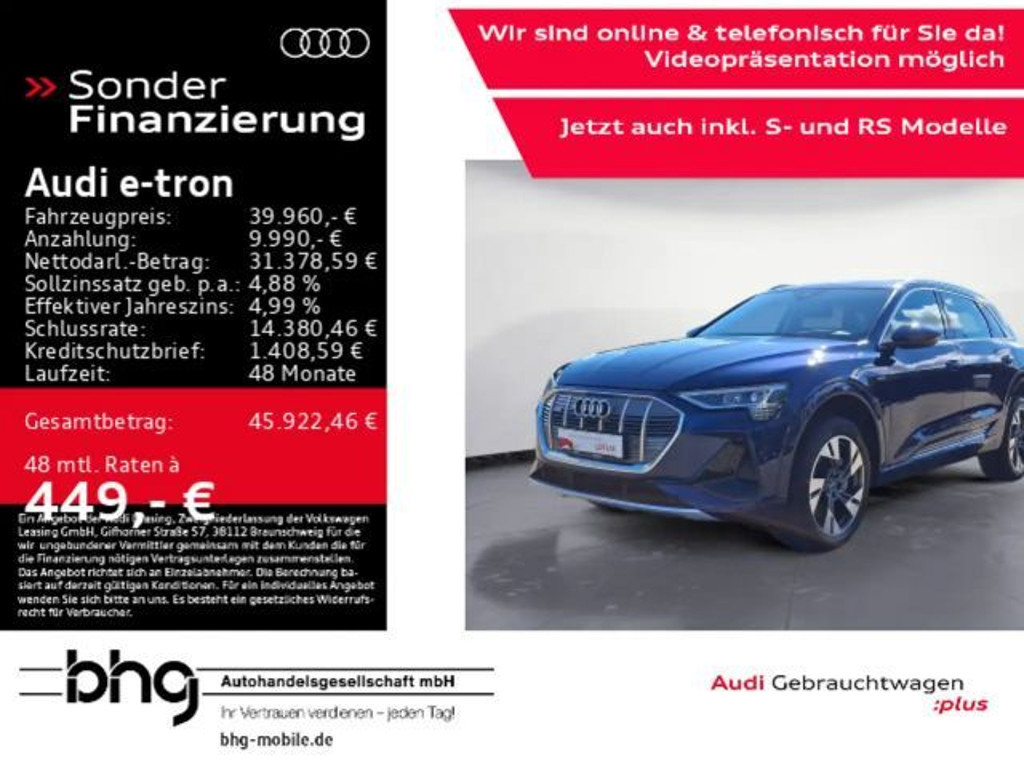 Audi e-tron Quattro S-Line 55