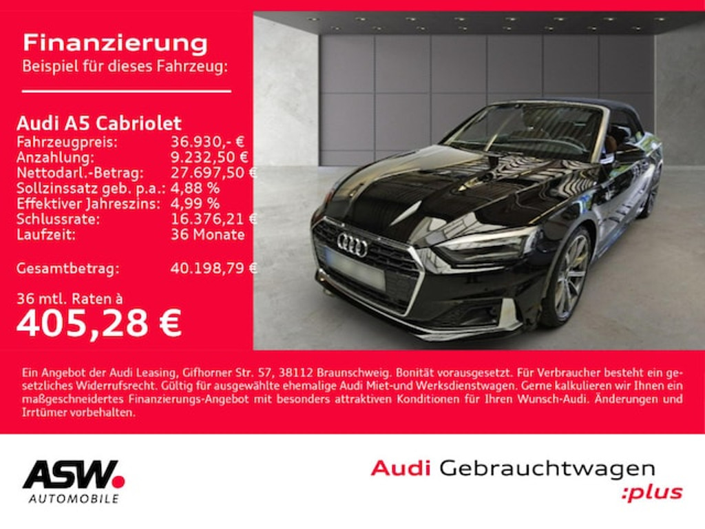 Audi A5 Cabriolet S-Tronic 35 TFSI