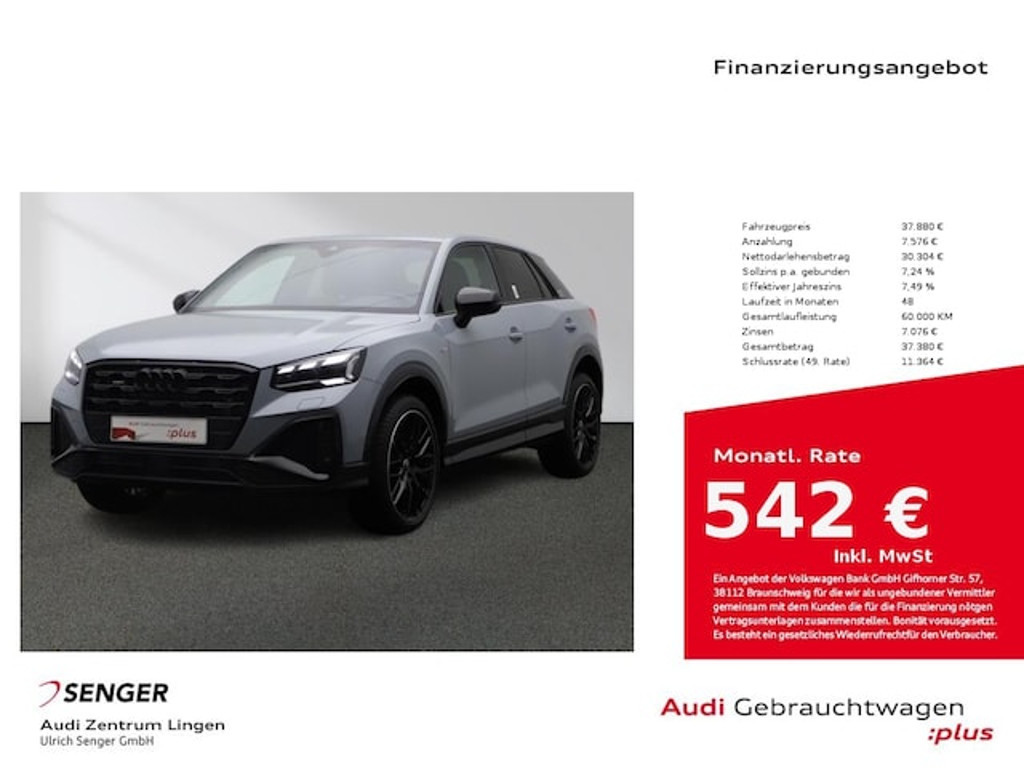 Audi Q2 Quattro S-Line S-Tronic 40 TFSI
