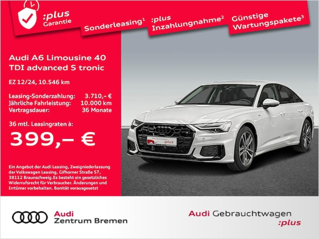 Audi A6 Sedan Quattro S-Line S-Tronic 40 TDI