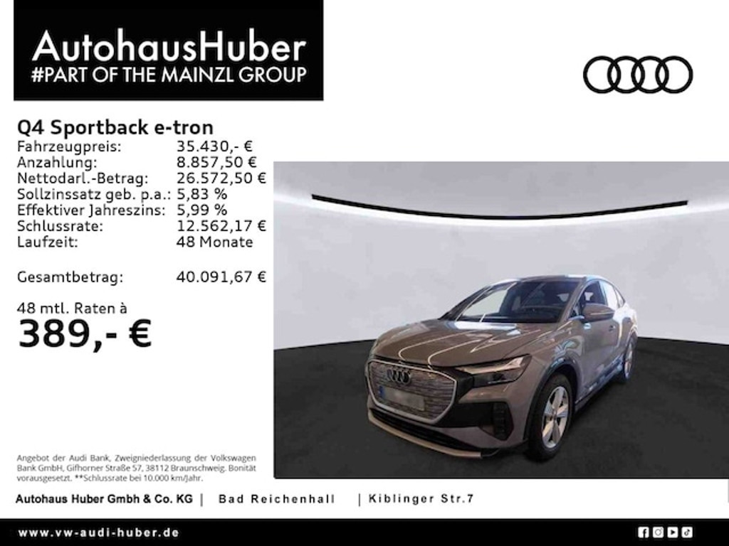 Audi Q4 e-tron Sportback 40