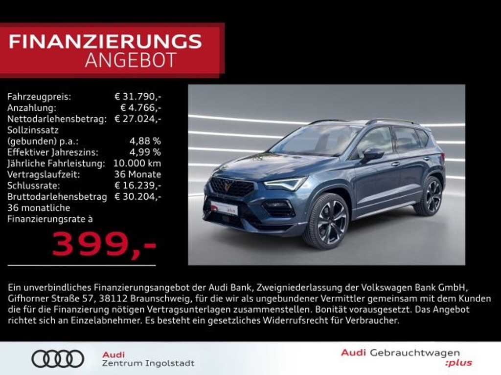 Cupra Ateca 4Drive 2.0 TSI DSG