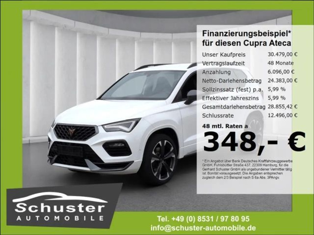 Cupra Ateca 4Dr. 300PS*Schalensitze 360°Kam DCC 19*Alu