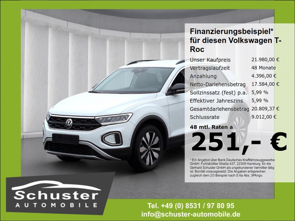 Volkswagen T-Roc GOAL TSI*ACC LED Navi digCockp SHZ VKZ-Erk