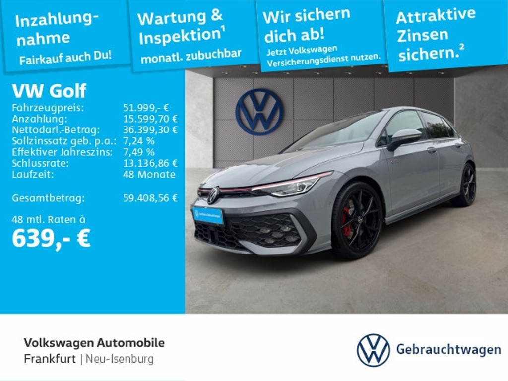 Volkswagen Golf DSG GTI IQ.Drive Golf VIII 2.0 TSI