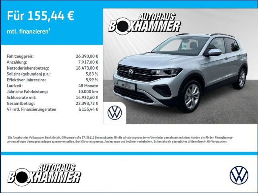 Volkswagen T-Cross DSG Life 1.0 TSI