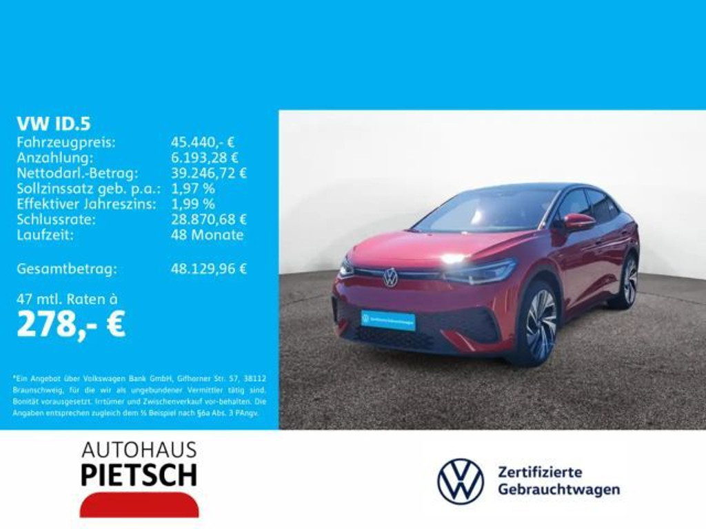 Volkswagen ID.5 77 KWh IQ.Drive Pro