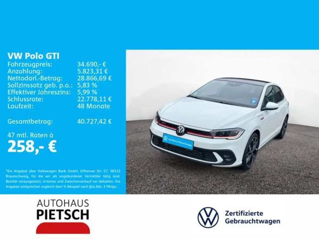 Volkswagen Polo DSG GTI 2.0 TSI