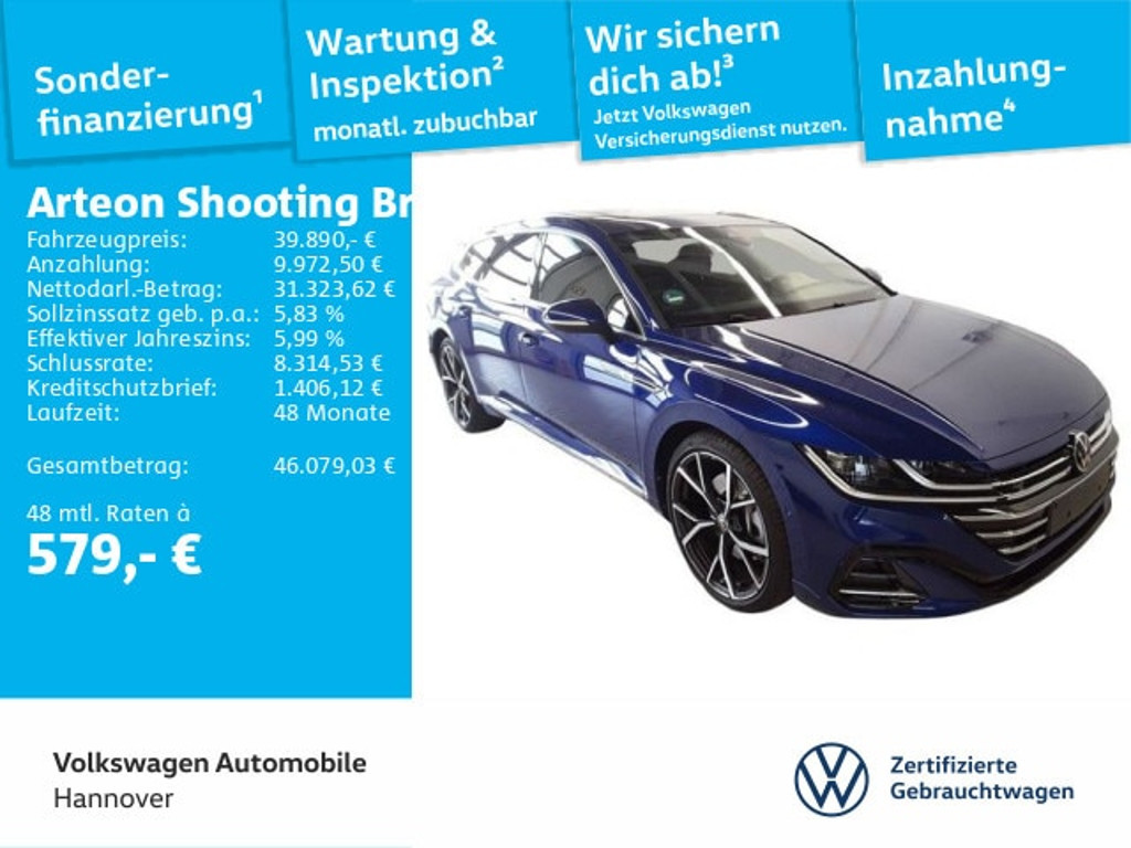 Volkswagen Arteon Shooting Brake DSG R-Line 2.0 TSI