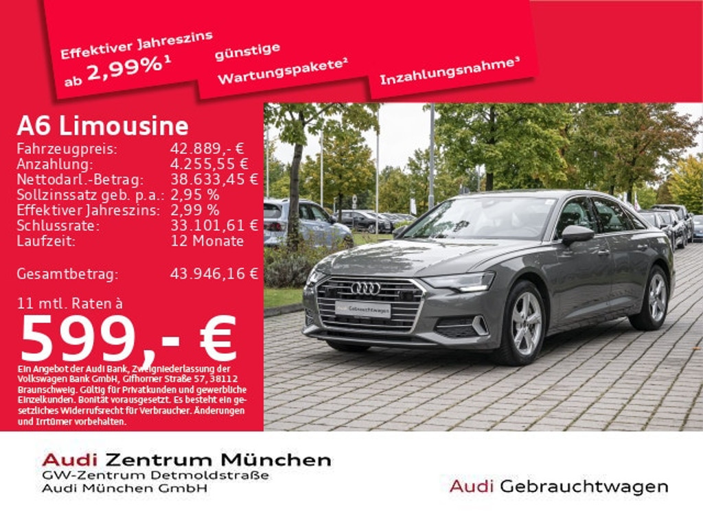Audi A6 Sedan S-Tronic Sport 45 TFSI
