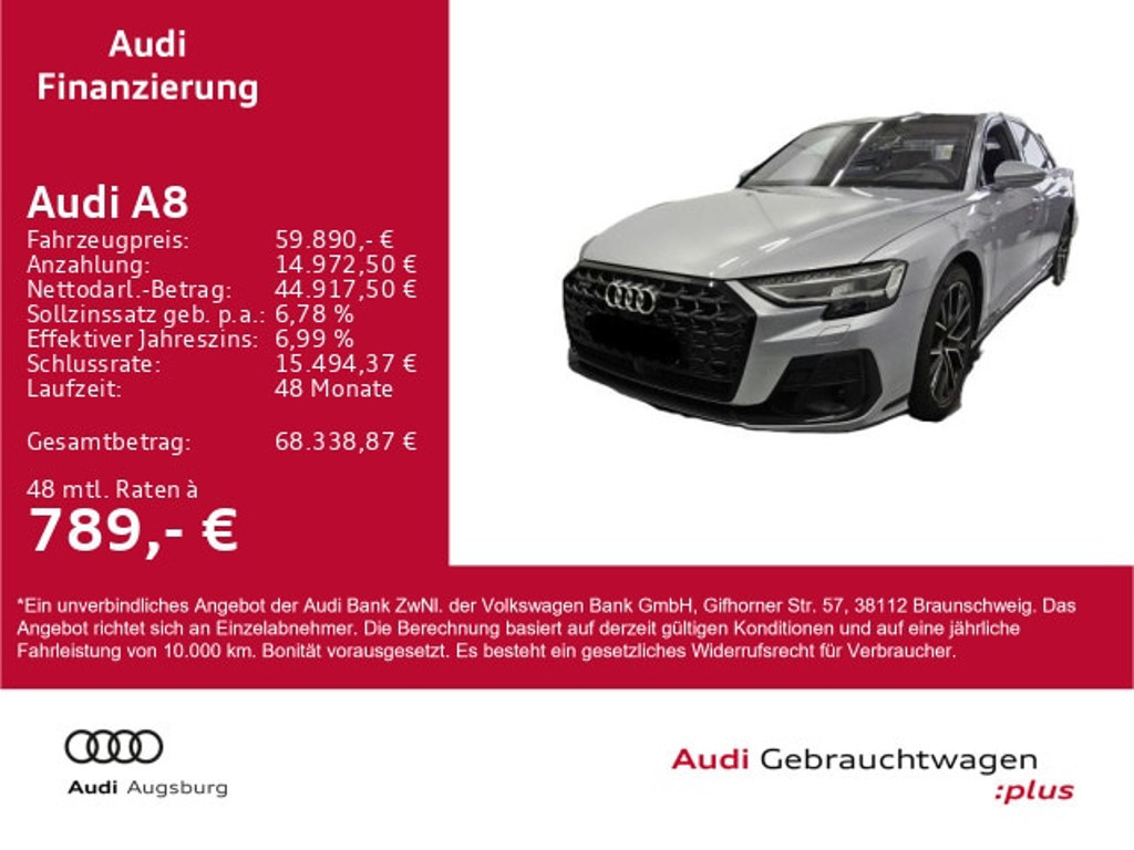 Audi A8 Quattro 55 TFSI