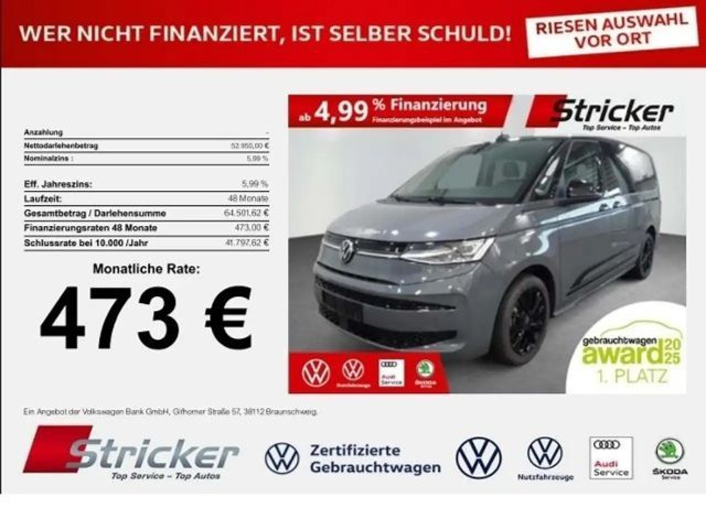 Volkswagen Multivan DSG 2.0 TSI Lang T7