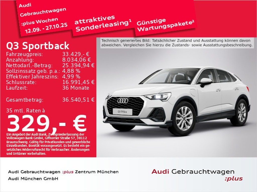 Audi Q3 Sportback S-Tronic Hybride 45 TFSI