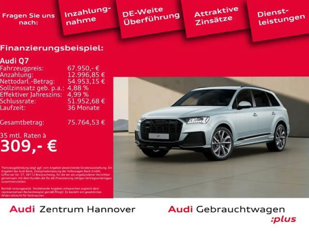 Audi Q7 Quattro S-Line 50 TDI