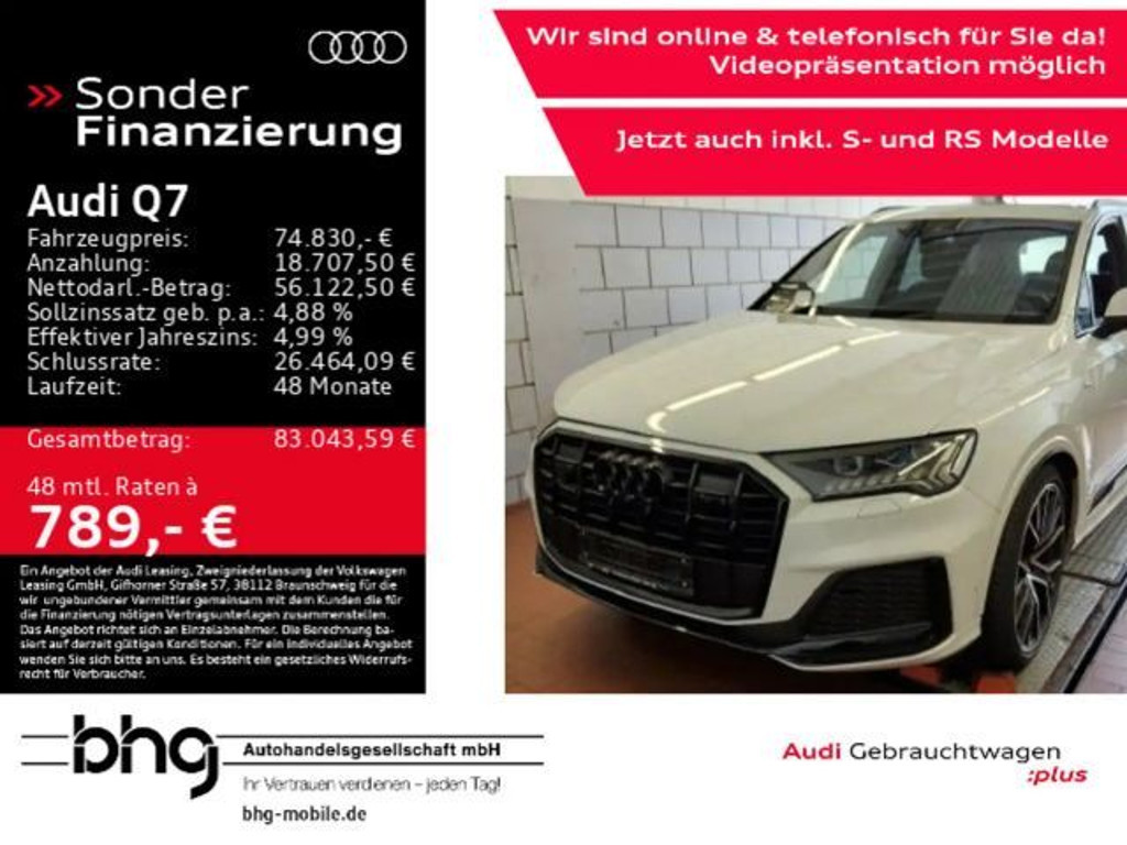 Audi Q7 Quattro S-Line 50 TDI