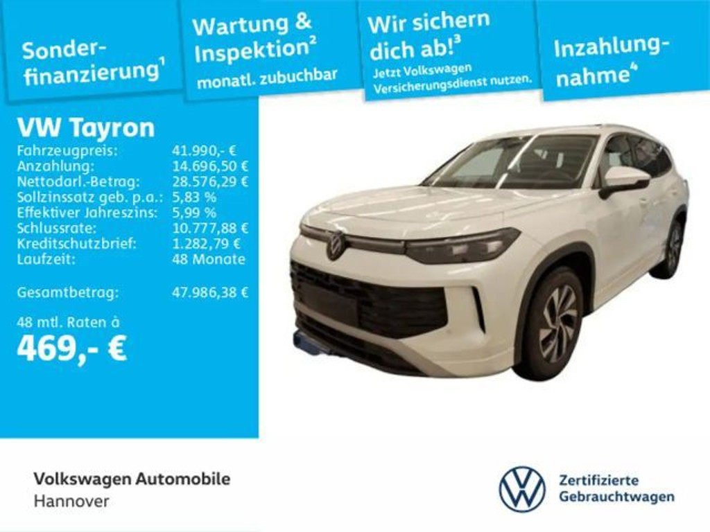 Volkswagen Tayron DSG Life 1.5 eTSI