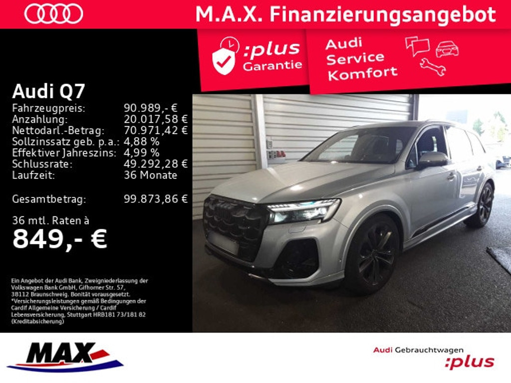 Audi Q7 Quattro S-Line 50 TDI