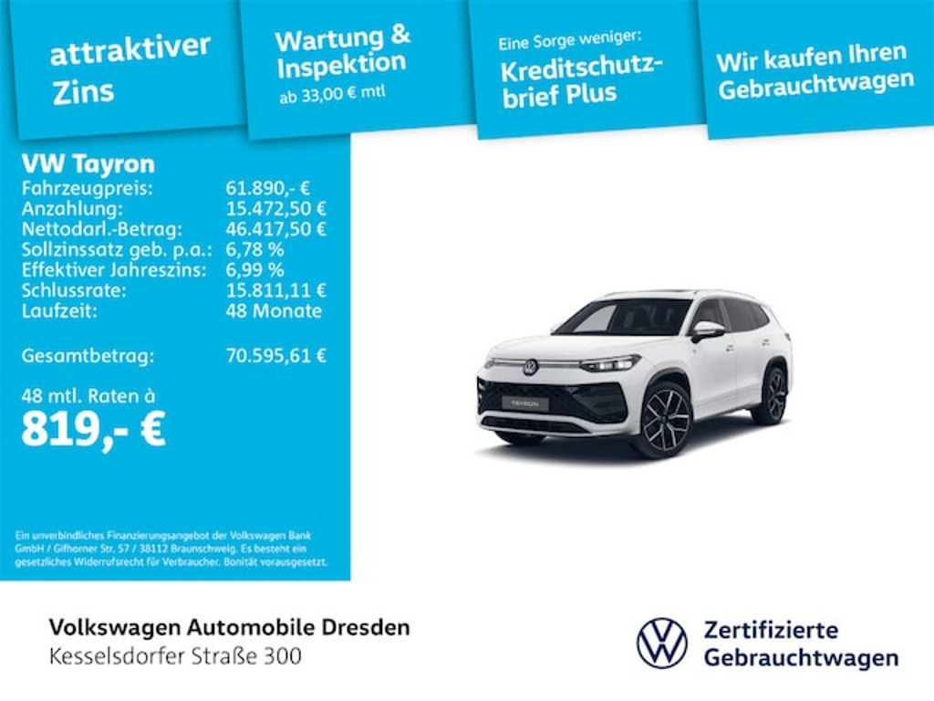 Volkswagen Tayron R-Line 2.0 TDI