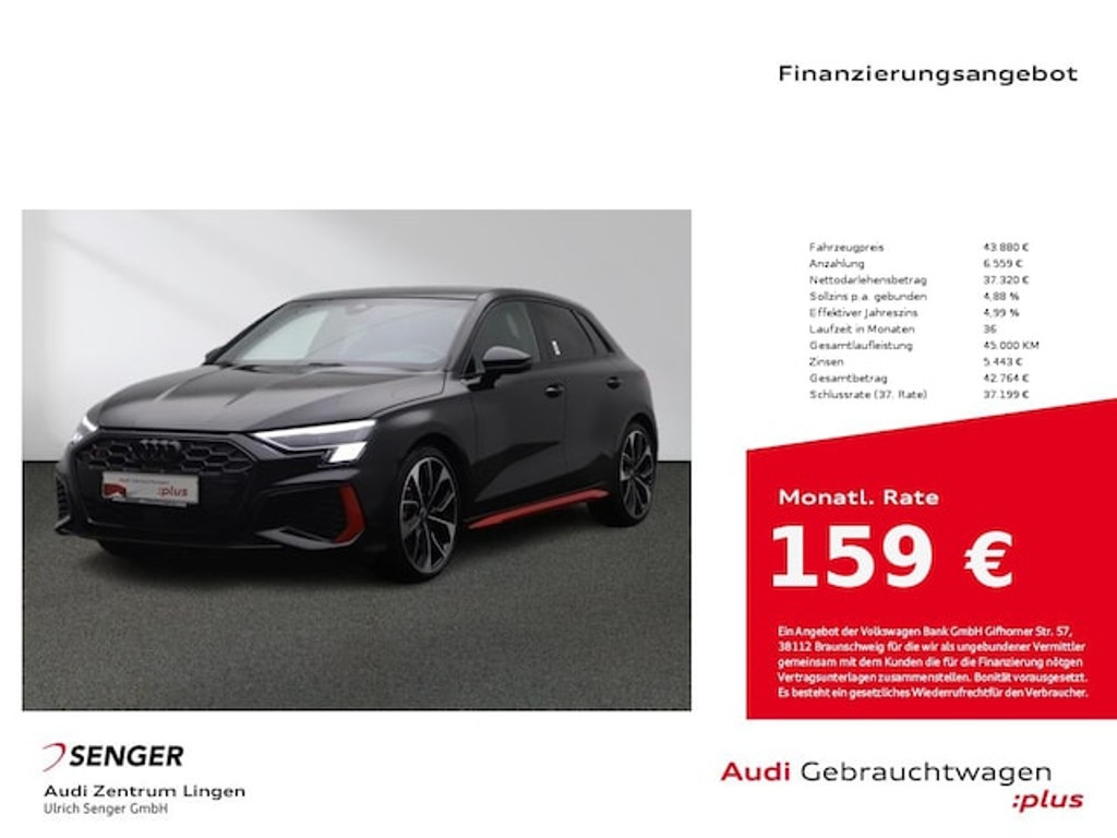 Audi S3 Sportback Quattro S-Tronic