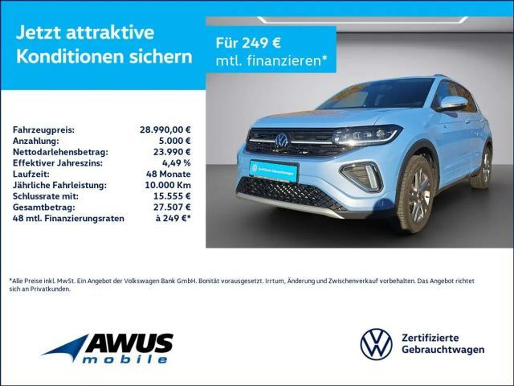 Volkswagen T-Cross DSG R-Line 1.0 TSI