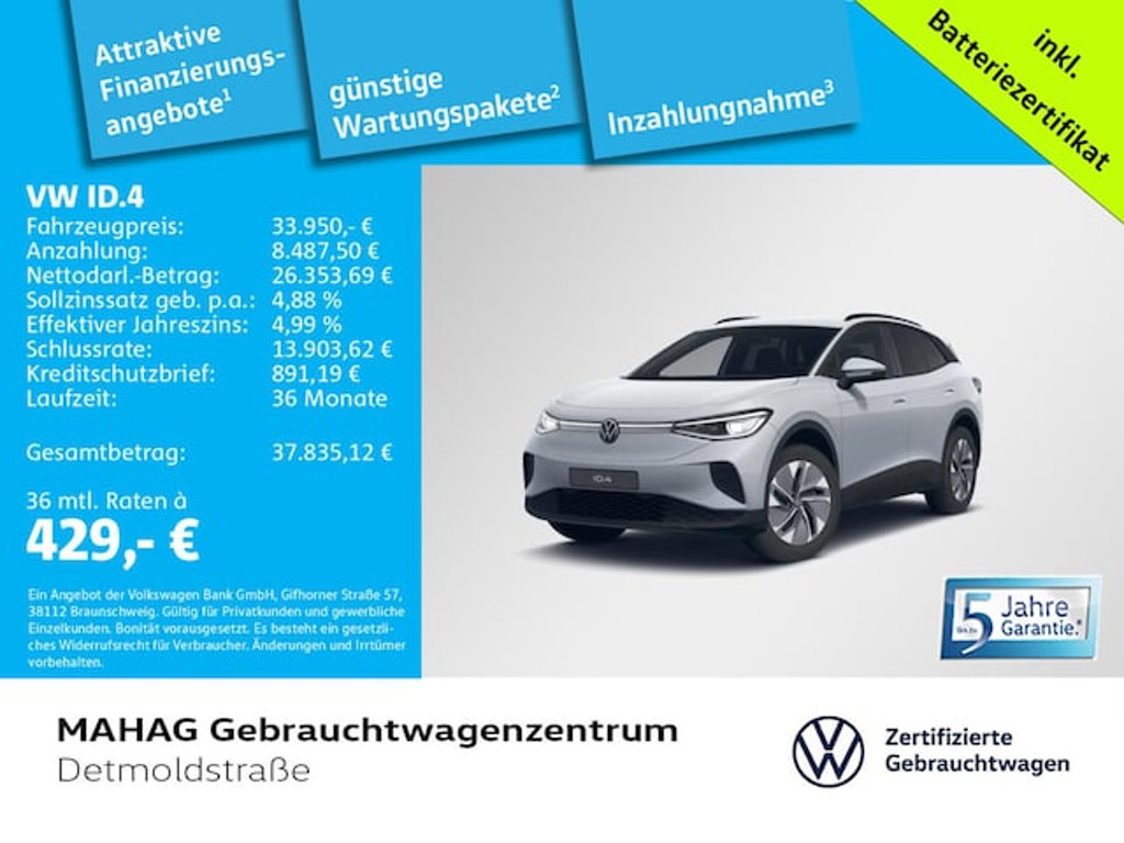 Volkswagen ID.4 IQ.Drive 55 kWh Pure