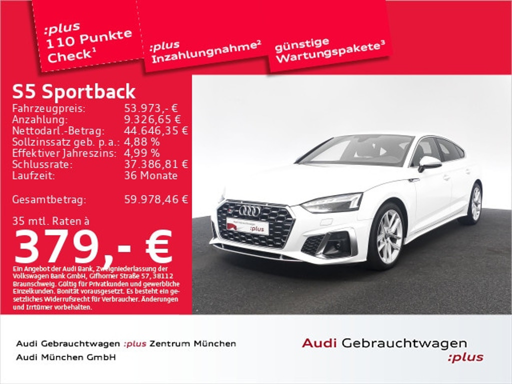 Audi S5 Sportback Quattro