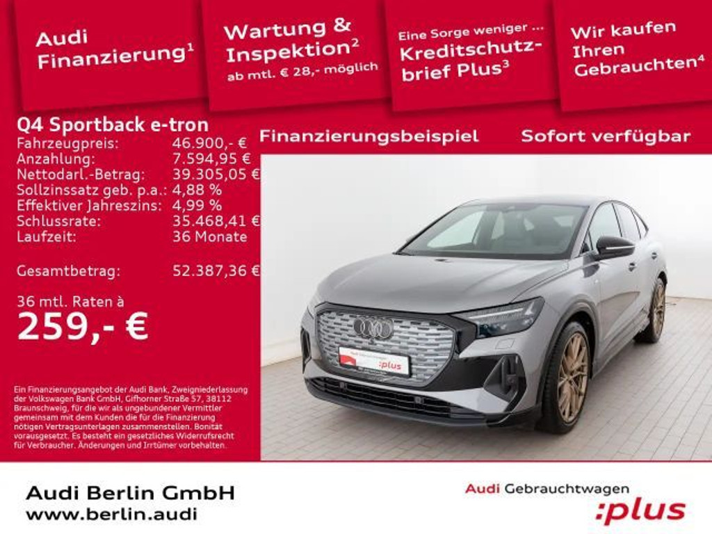 Audi Q4 e-tron Sportback Quattro 50