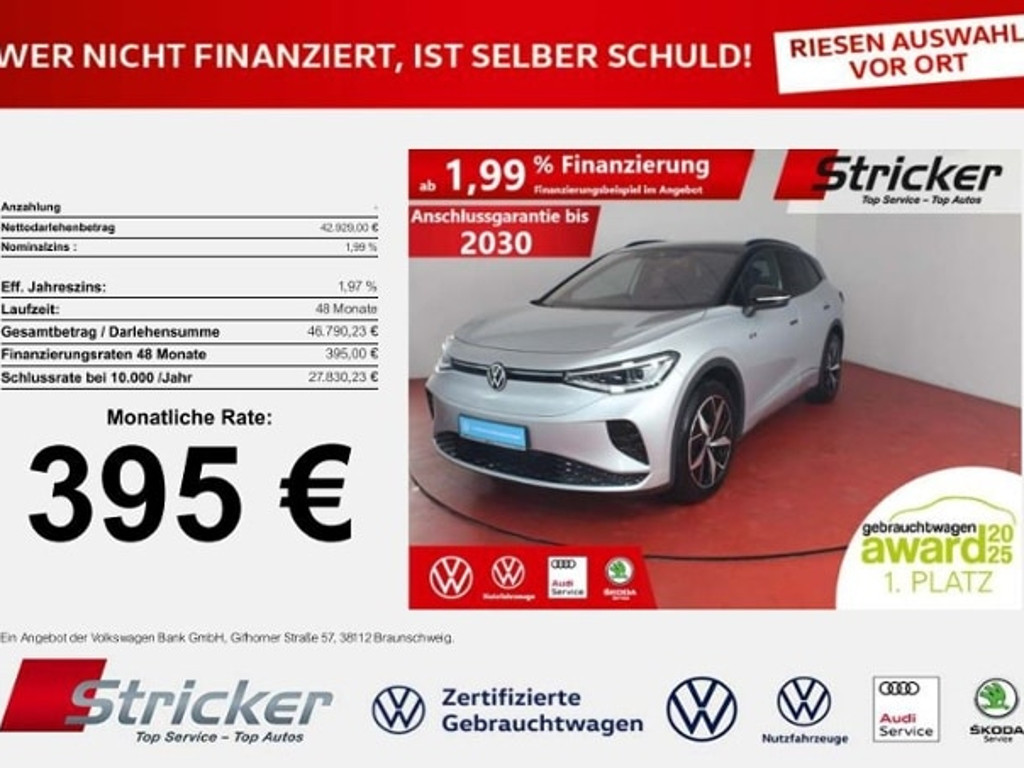 Volkswagen ID.4 395,-ohne Anzahlung Navi Wärmepumpe