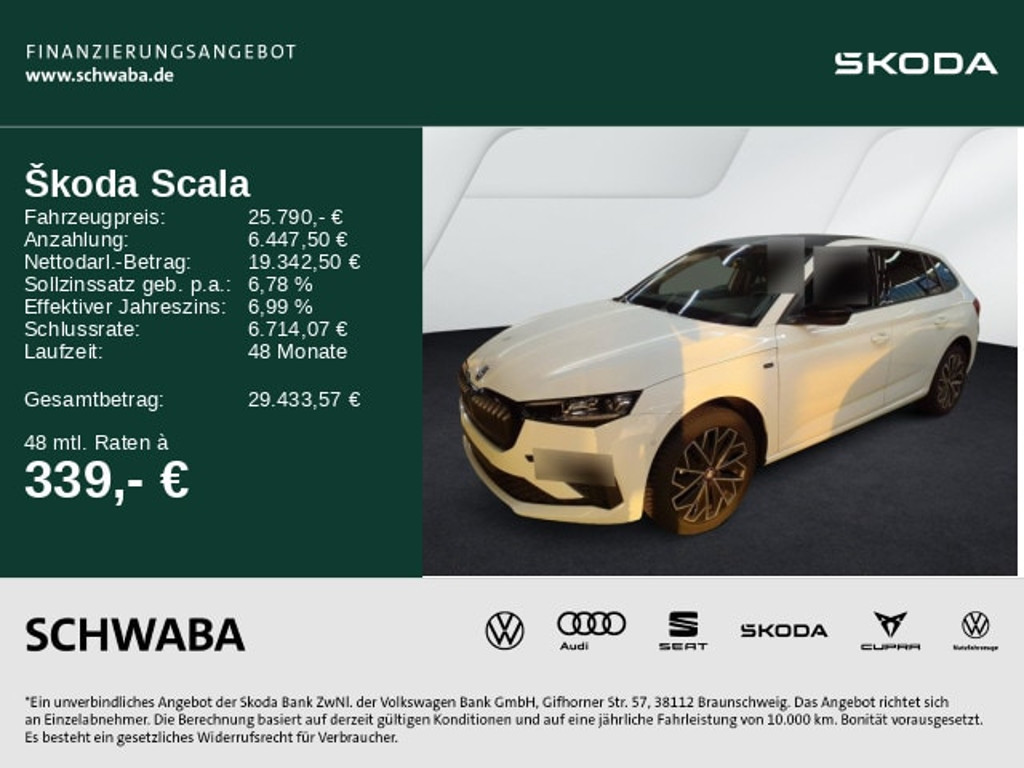 Skoda Scala 1.0 TSI Selection