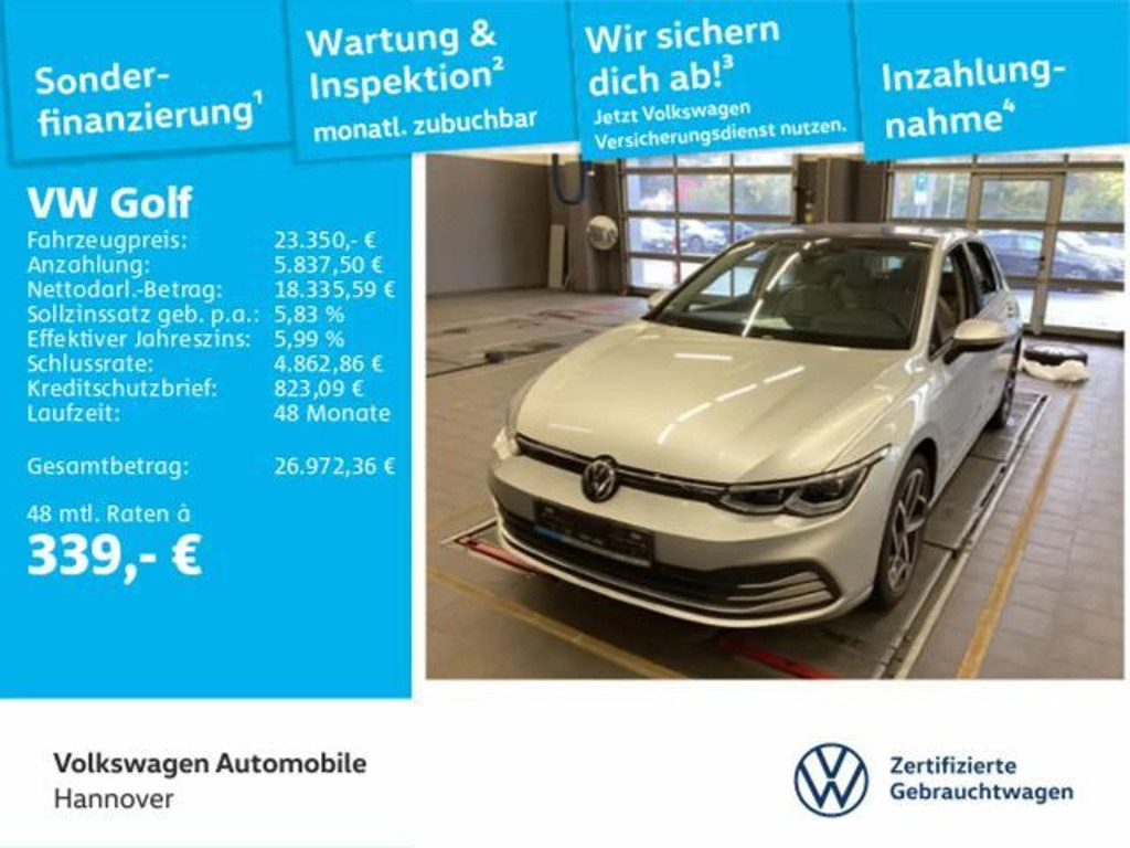 Volkswagen Golf DSG Life Golf VIII 1.5 eTSI