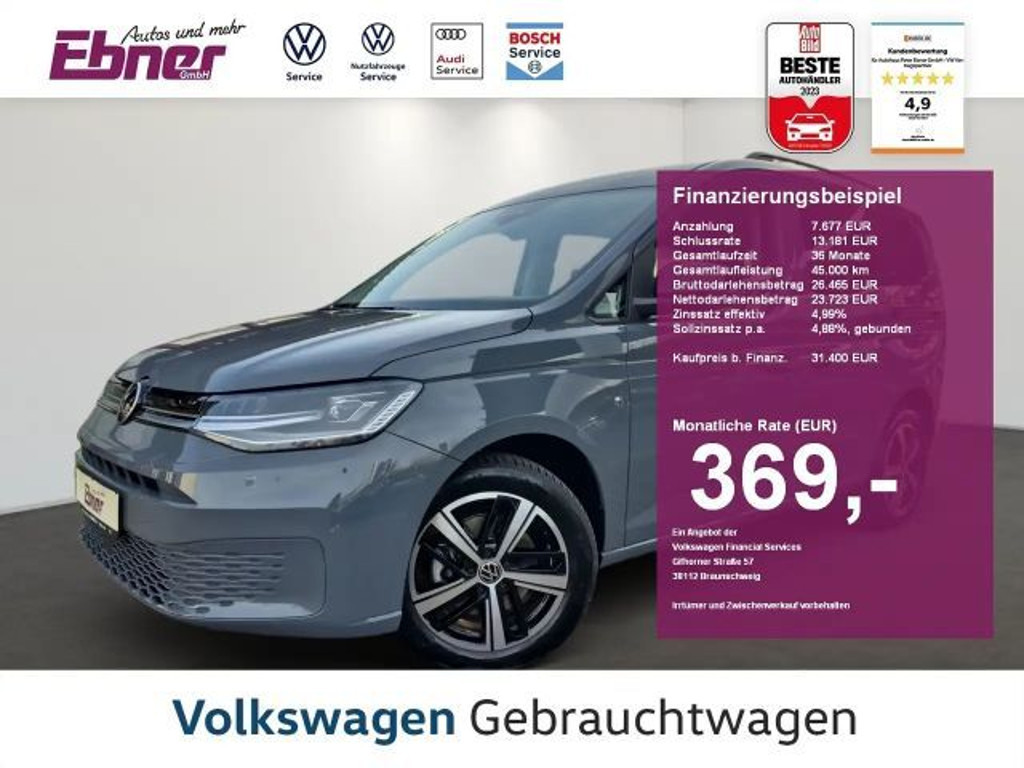 Volkswagen Caddy DESIGN 1.5TSI AHK+LED+SITZHZG+GRA+PDC+NAVI-APP+17