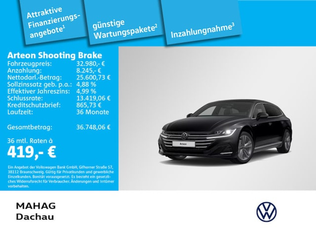 Volkswagen Arteon Shooting Brake DSG R-Line 2.0 TSI
