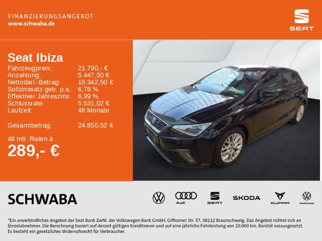 Seat Ibiza FR-lijn 1.0 TSI DSG
