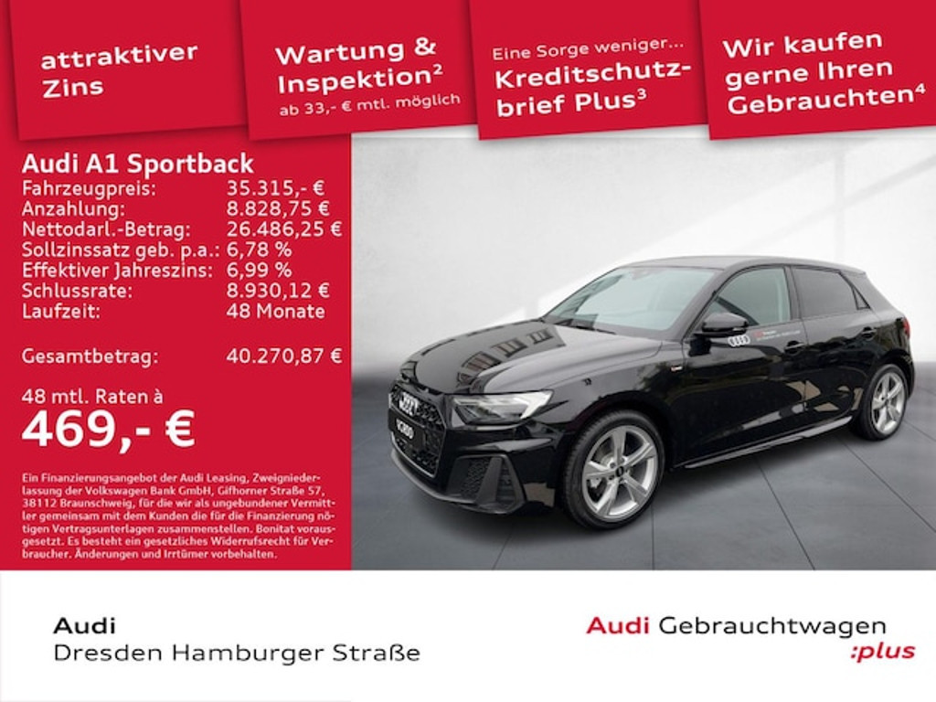 Audi A1 Sportback S-Line S-Tronic 30 TFSI