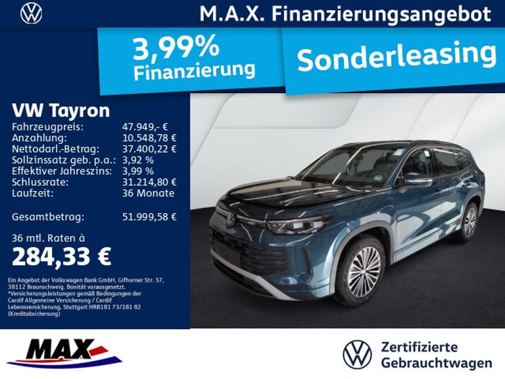 Volkswagen Tayron 4Motion DSG Life IQ.Drive 2.0 TDI