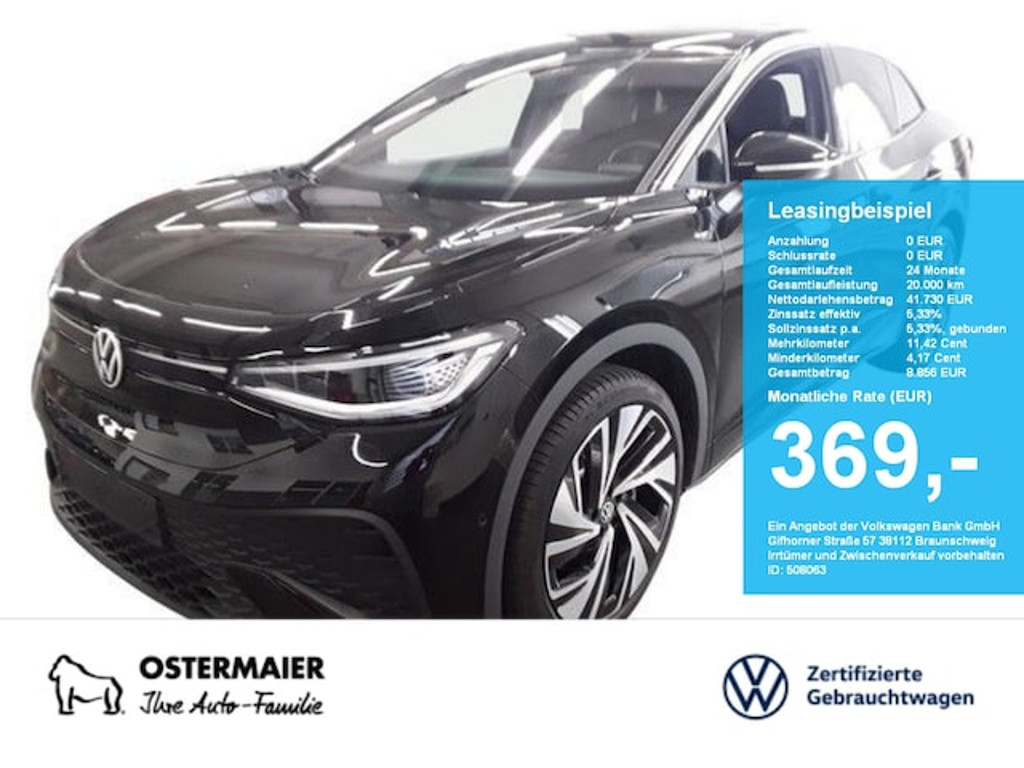 Volkswagen ID.5 286PS NP.69tACC.5JG.WÄRMEPUMPE.AHK.AREA-VIEW.HARMAN.NAVI.HUD.LED.APP-C