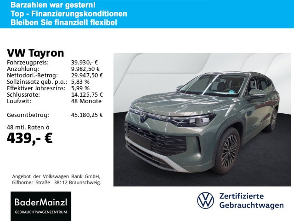 Volkswagen Tayron DSG Life 1.5 eTSI