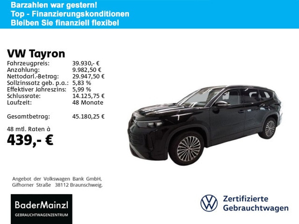 Volkswagen Tayron DSG Life 1.5 eTSI